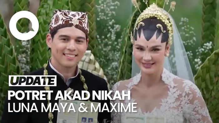 Video: Potret Sakral Akad Nikah Luna Maya dan Maxime Bouttier di Bali
