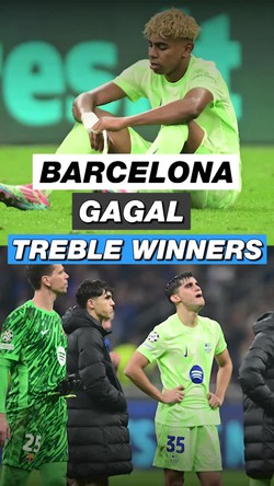 Video: Wajah Murung Barcelona Usai Disingkirkan Inter Milan