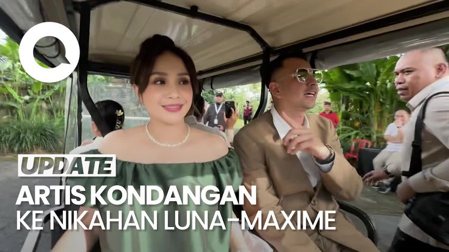 Video: Sederet Artis Hadiri Pernikahan Luna Maya-Maxime, Ada Raffi-Gigi