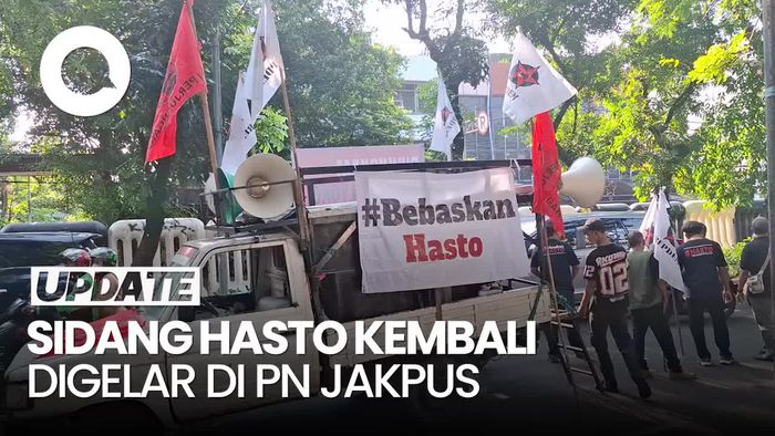 Video: Sidang Hasto Kembali Digelar, Jalan Depan PN Jakpus Ditutup