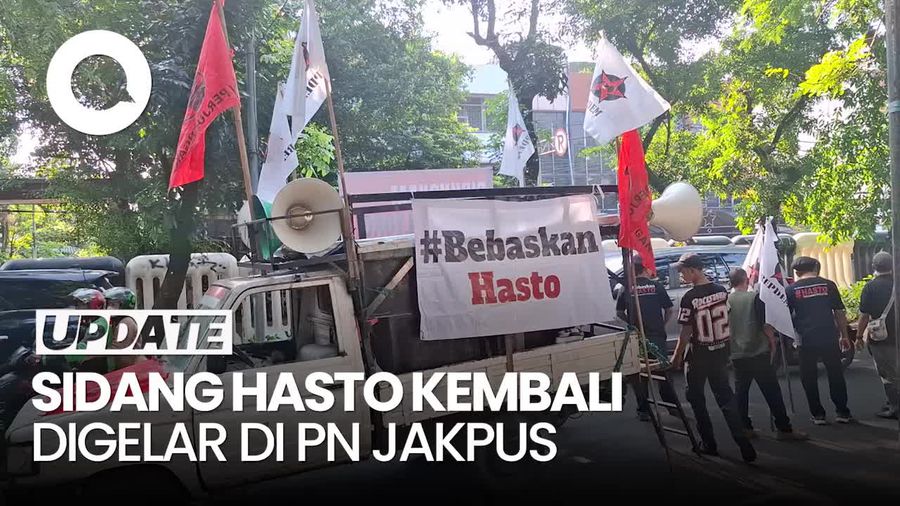Video: Sidang Hasto Kembali Digelar, Jalan Depan PN Jakpus Ditutup