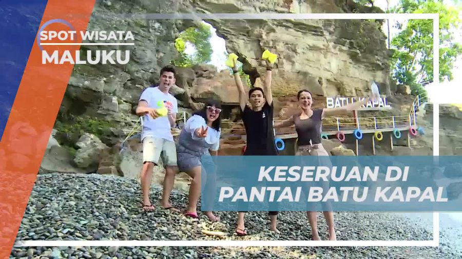 Menikmati Keseruan di Pantai Batu Kapal yang Menawan, Maluku