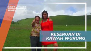 Saksikan Momen Romantis di Kawah Wurung yang Hijau Kian Mempesona