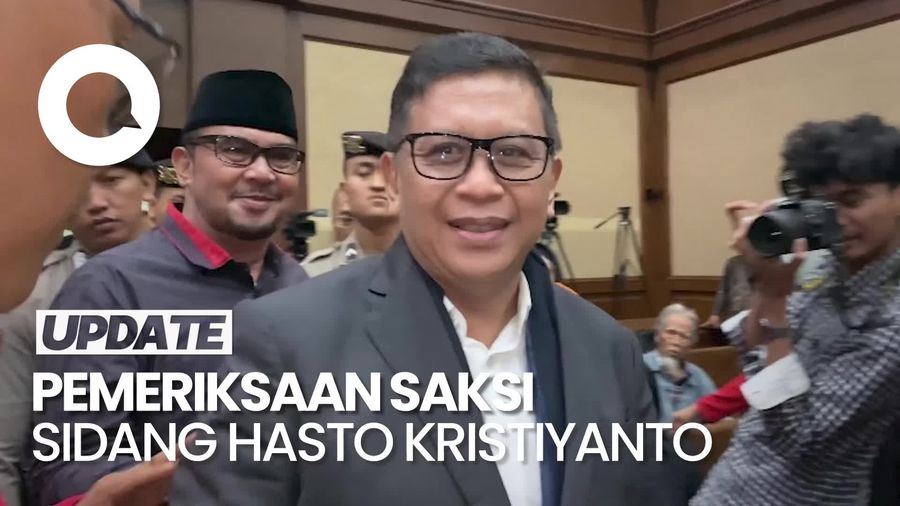 Video: Sidang Hasto Kembali Digelar, Satpam PDIP Jadi Saksi