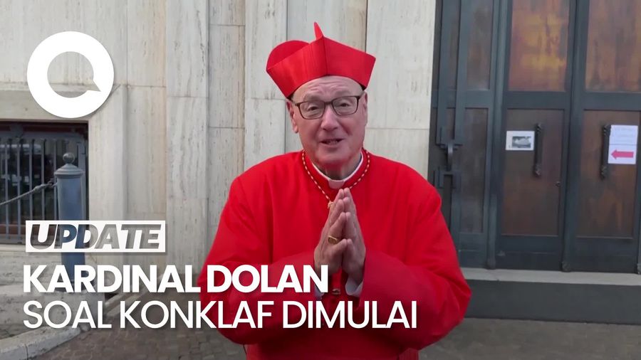 Video Konklaf Pemilihan Paus Baru Dimulai, Kardinal Dolan: Doakan Kami