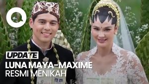 Video: Senyum Bahagia Luna Maya-Maxime Usai Resmi Jadi Suami Istri