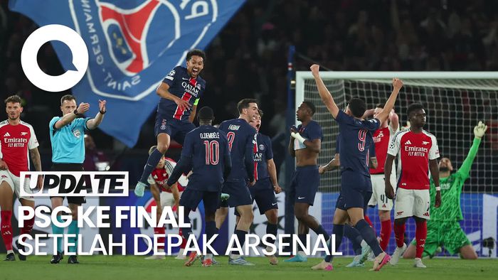 Video PSG Tantang Inter di Final Setelah Sungkurkan Arsenal