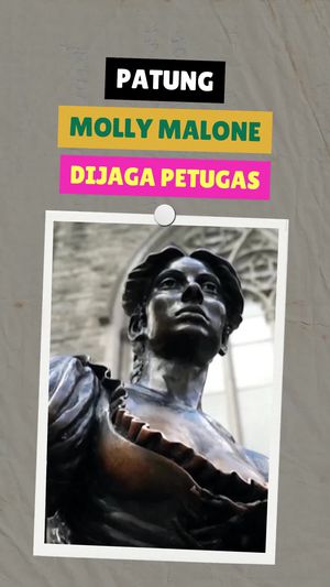 Video: Patung Molly Malone Kini Dijaga Petugas Agar Payudaranya Tak Diraba-raba