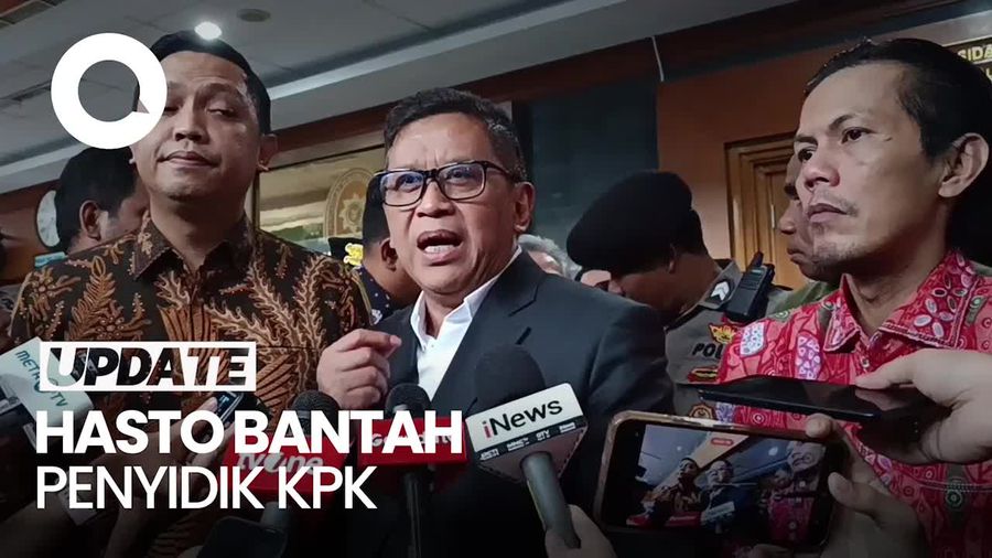 Video: Bantahan Hasto soal Kepemilikan Hp dengan Nomor Sri Rejeki Hastomo