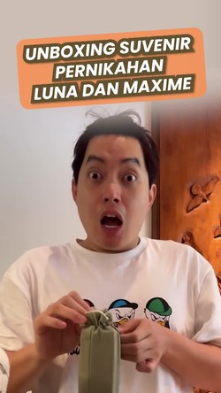 Video: Isi Suvenir Pernikahan Luna Maya dan Maxime Bouttier