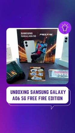 Video Unboxing Samsung Galaxy A06 5G Free Fire Gaming Package