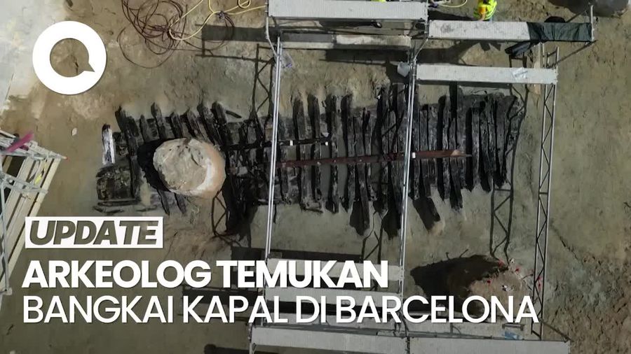 Video: Wujud Bangkai Kapal di Barcelona yang Tenggelam 500 Tahun Lalu