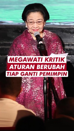 Video Megawati Kritik Kebijakan Berubah-ubah Tiap Ganti Pemimpin: Kaya Poco-poco