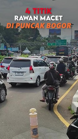 Video Catat! 4 Titik Rawan Macet di Puncak Bogor Saat Libur Panjang