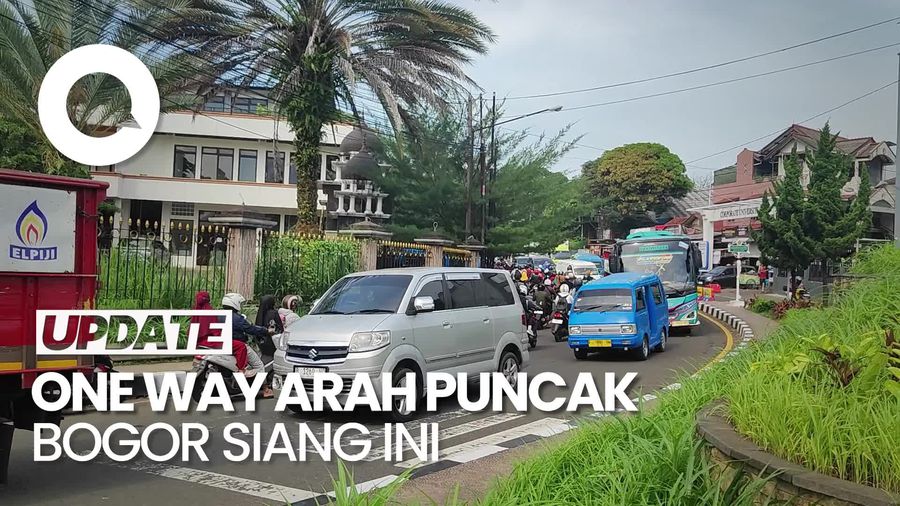 Video: Gerbang Tol Ciawi Padat, One Way Arah Puncak Bogor Diterapkan