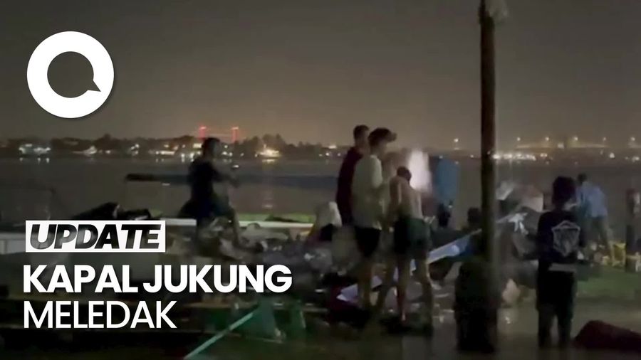 Video: Kapal Jukung Meledak di Sungai Musi Palembang, 7 Orang Luka-luka