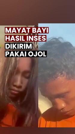 Video: Tampang Kakak-Adik yang Kirim Mayat Bayi Hasil Inses Pakai Ojol