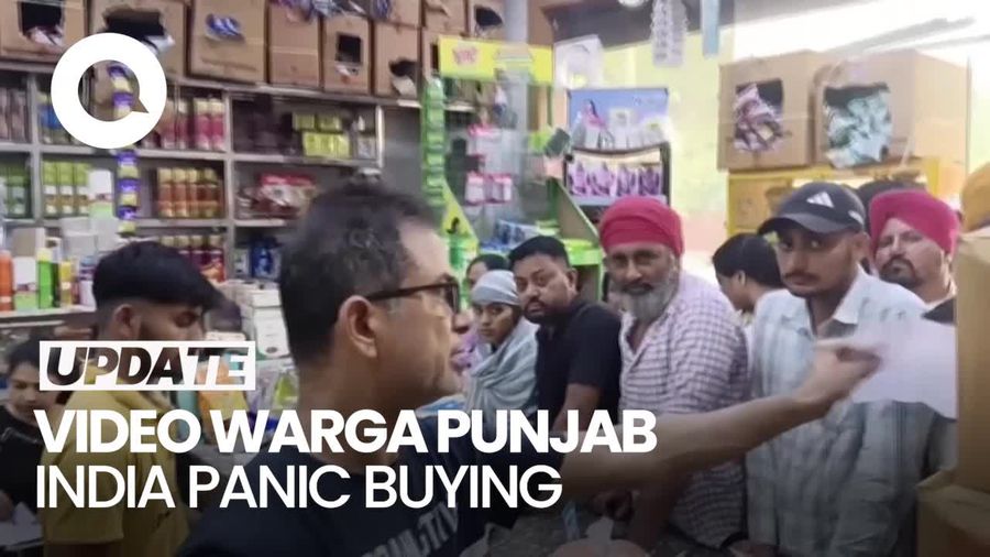 Video Warga Punjab India Panic Buying