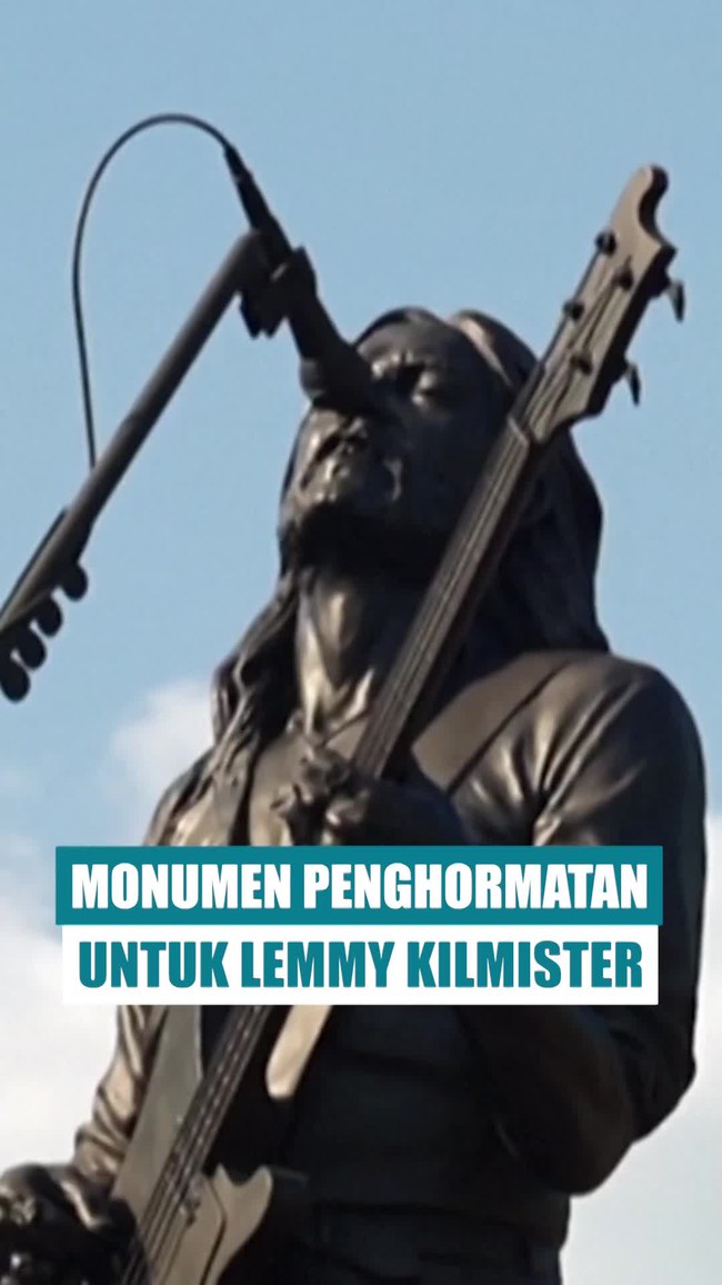 Video: Patung Vokalis Motorhead Lemmy Kilmister Diresmikan di Burslem