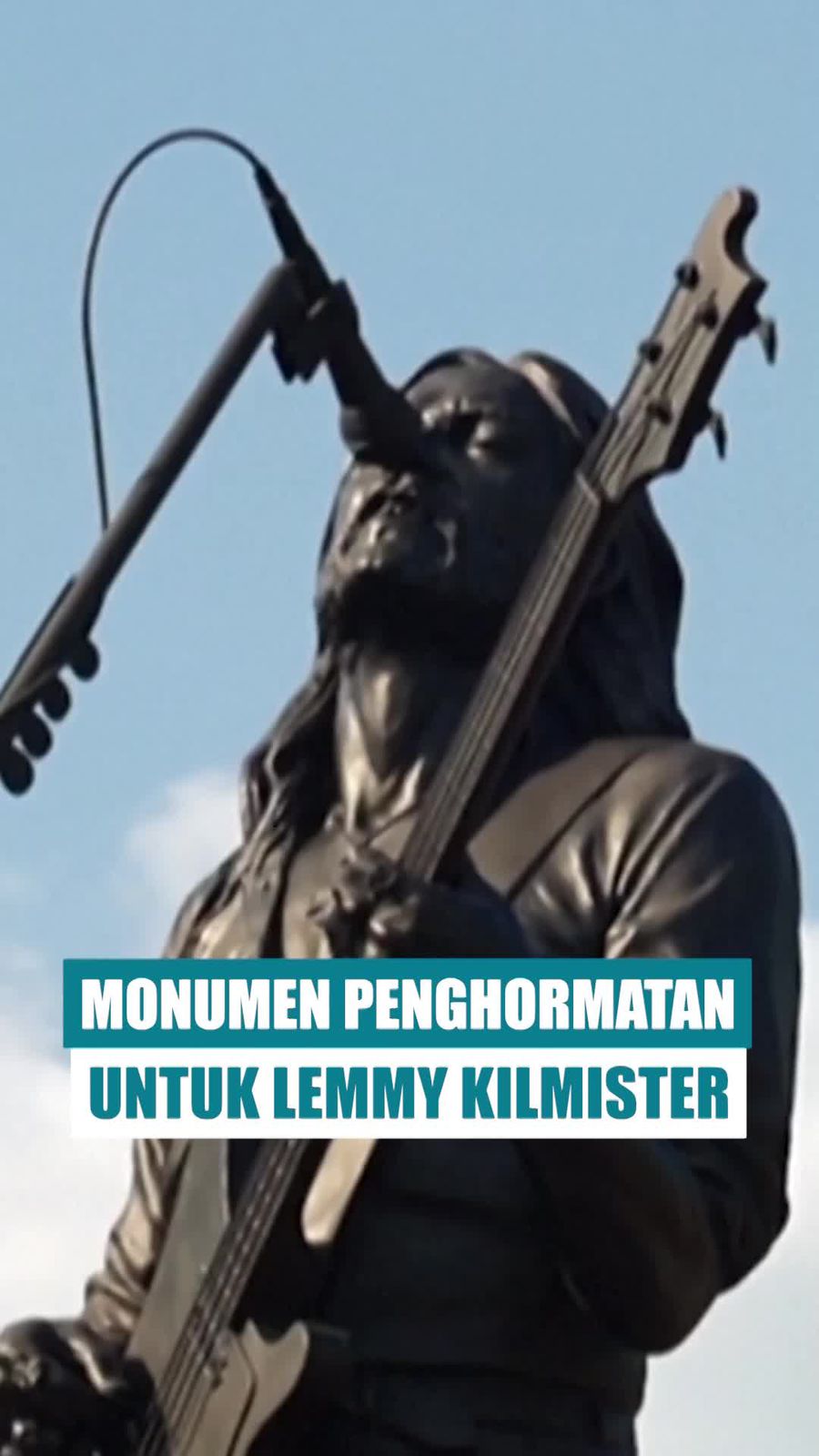 Video: Patung Vokalis Motorhead Lemmy Kilmister Diresmikan di Burslem