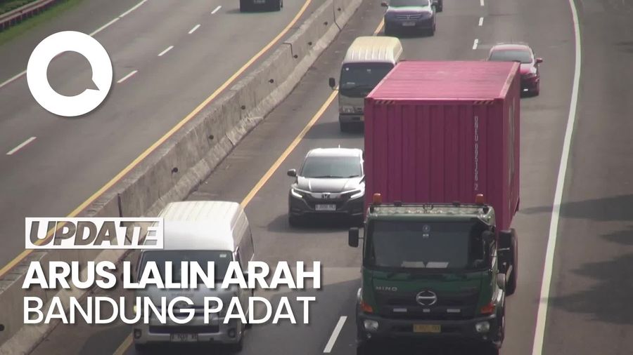 Video: Long Weekend, Arus Lalin di Tol Cipularang Arah Bandung Padat