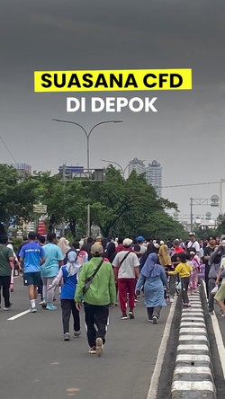 Video: CFD Depok Kembali Digelar, Jalan Margonda Raya Ditutup Dua Arah