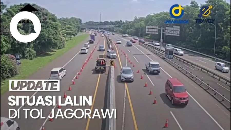 Video: Contraflow di KM 44-46 Tol Jagorawi Arah Puncak