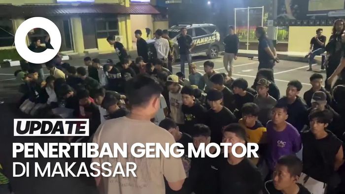 Video: 78 Remaja Geng Motor di Makassar Diamankan, Puluhan Liter Miras Disita