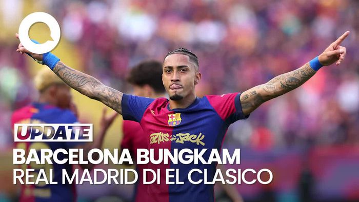 Video Barcelona Hajar Real Madrid 4-3, Selangkah Lagi Juara LaLiga