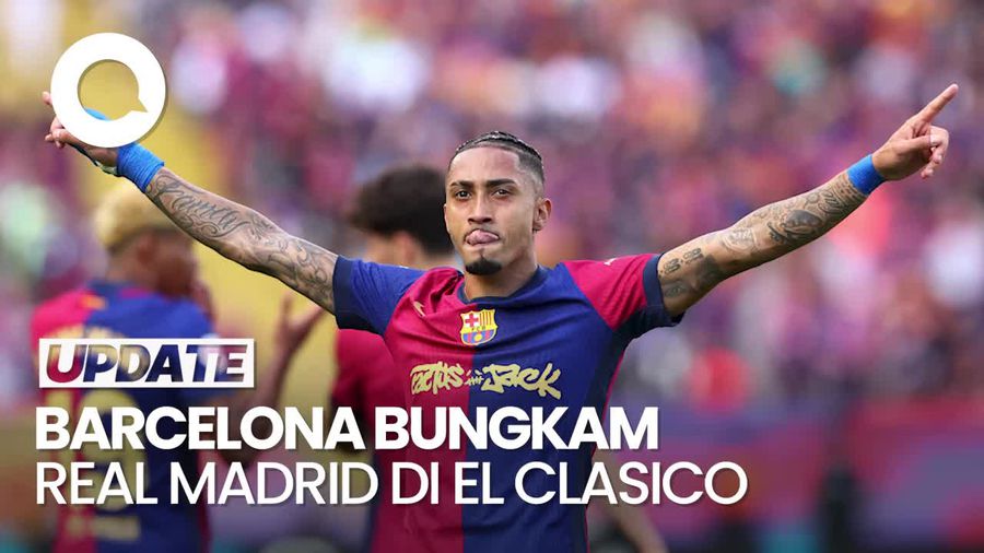 Video Barcelona Hajar Real Madrid 4-3, Selangkah Lagi Juara LaLiga
