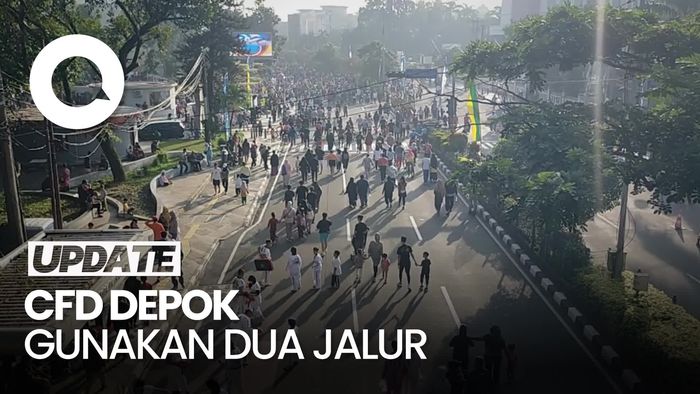Video: Kata Warga soal CFD Depok Gunakan 2 Jalur Jalan Margonda Raya 