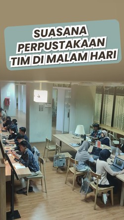 Video: POV ke Perpustakaan TIM di Malam Hari