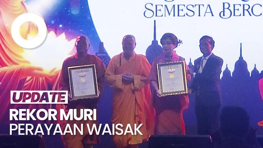 Video: Perayaan Waisak di Jakbar Pecahkan Rekor Muri Dunia