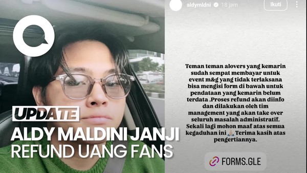 Video: Aldy Maldini Siap Refund Uang Fans Seusai Dituding Lakukan Penipuan