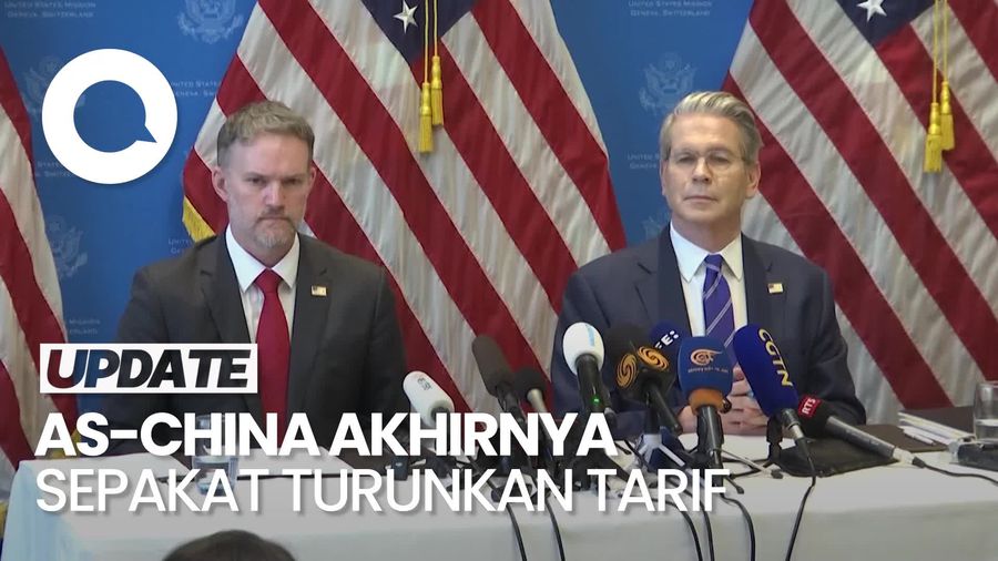 Video AS-China Sepakat Turunkan Tarif Impor 10%
