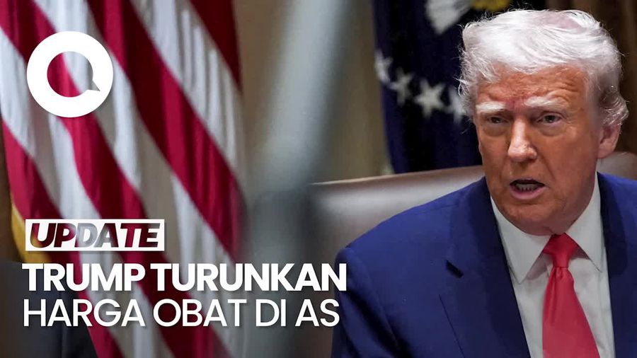 Video Rencana Trump Turunkan Harga Obat di AS Sebesar 30-80%