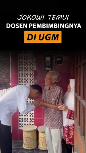 Video: Jokowi Unggah Momen Silaturahmi dengan Dosen Pembimbingnya di UGM