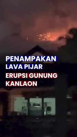 Video: Gunung Kanlaon di Filipina Kembali Erupsi Muntahkan Lava Pijar