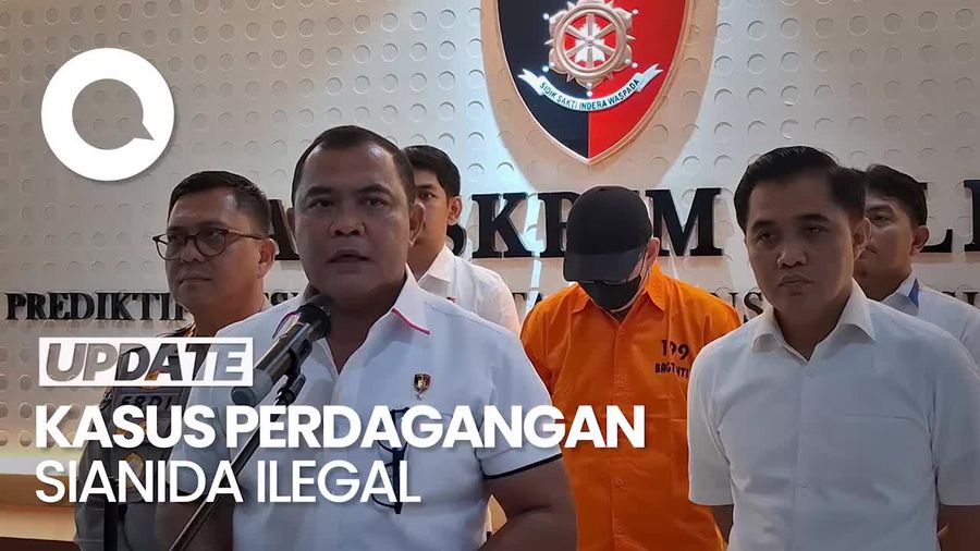 Video: Bareskrim Bongkar Perdagangan Sianida Ilegal di Jatim, 1 Orang Ditahan