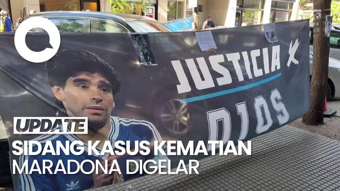 Video Pilu Anak Maradona Setelah Beri Kesaksian di Sidang Kematian Ayahnya