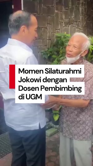 Video: Obrolan Ringan Jokowi dengan Dosen Pembimbingnya di UGM