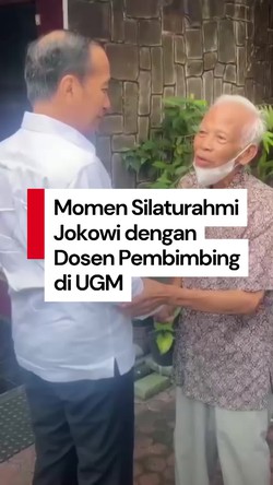 Video: Obrolan Ringan Jokowi dengan Dosen Pembimbingnya di UGM