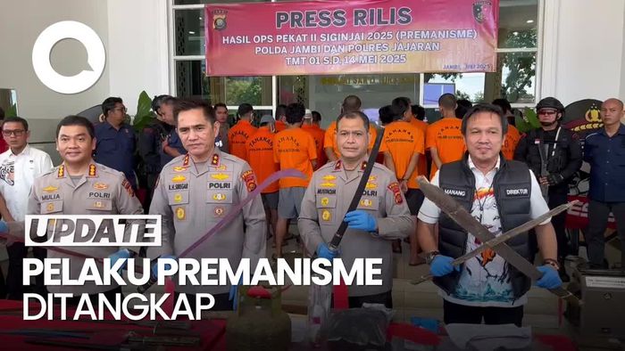 Video: Polda Jambi Tangkap 274 Pelaku Premanisme, 32 Ditahan