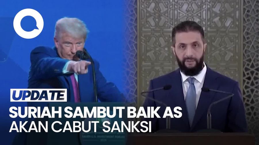 Video Presiden Suriah soal Trump Akan Cabut Sanksi: Keputusan Bersejarah!