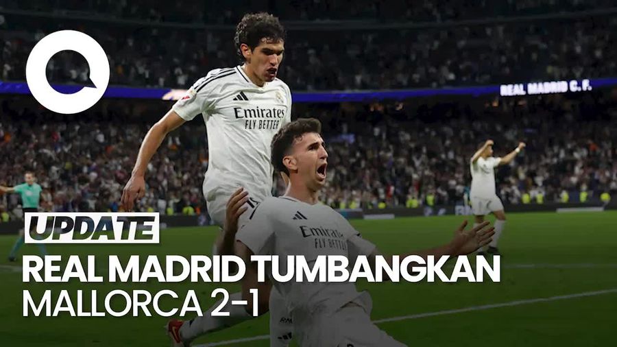 Video: Real Madrid Menang Tipis dari Mallorca, Pesta Juara Barcelona Tertunda