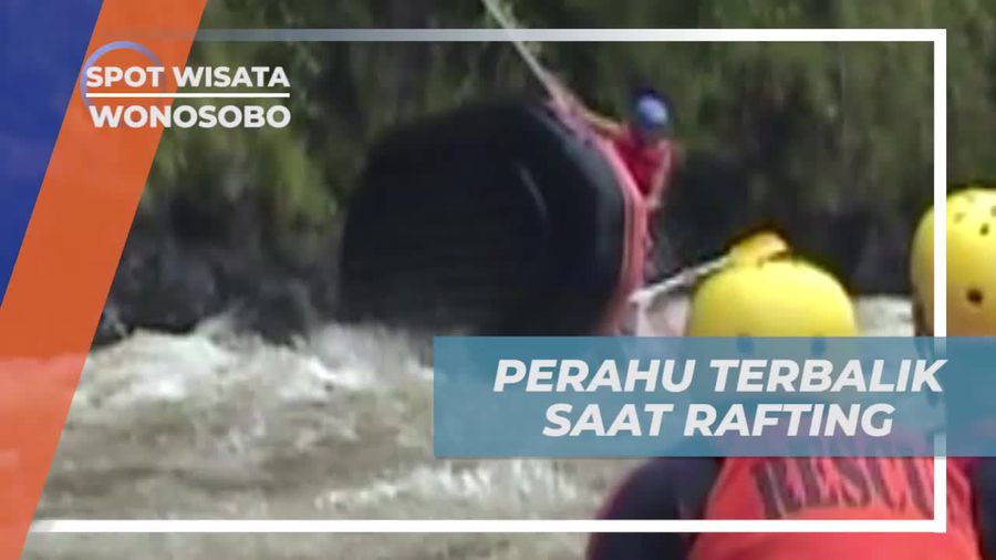 Nikmati Momen Seru Saat Perahu Terbalik di Rafting Wonosobo