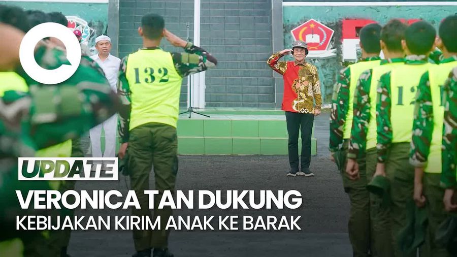 Video: WamenPPPA Veronica Tan Sambut Baik Kebijakan Kirim Anak ke Barak 