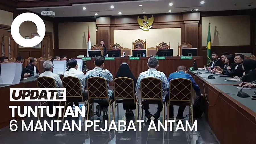 Video: 6 Eks Pejabat Antam Dituntut 9 Tahun Bui di Kasus Cuci-Lebur Emas