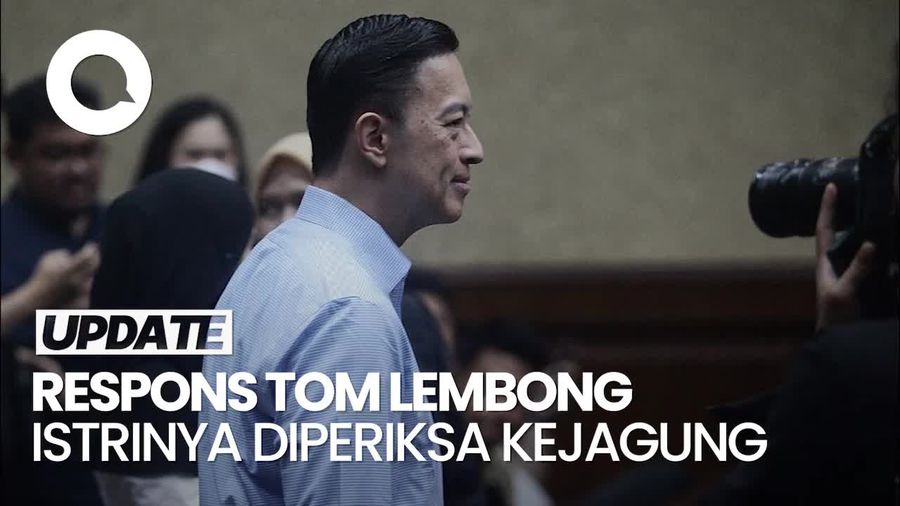 Video Tom Lembong soal Istrinya Diperiksa Kejagung: Tak Usah Bawa-bawa Istri Saya
