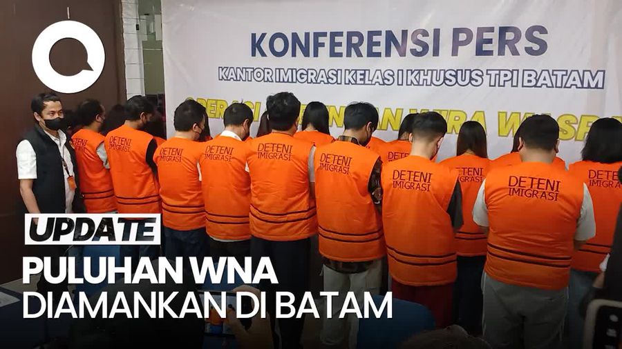 Video: Puluhan WNA Pelanggar aturan keimigrasian Diamankan di Batam